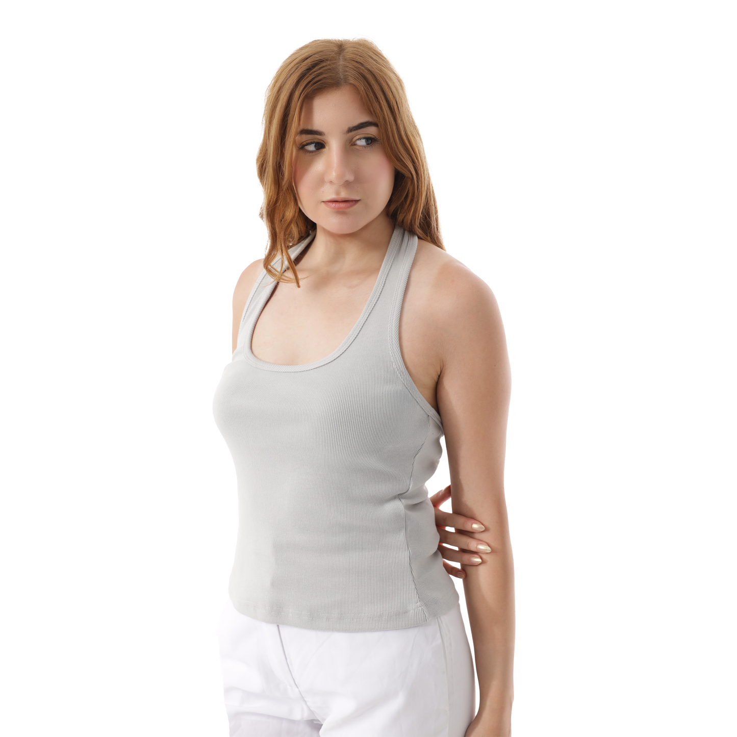 HALTER NECK TANK TOP