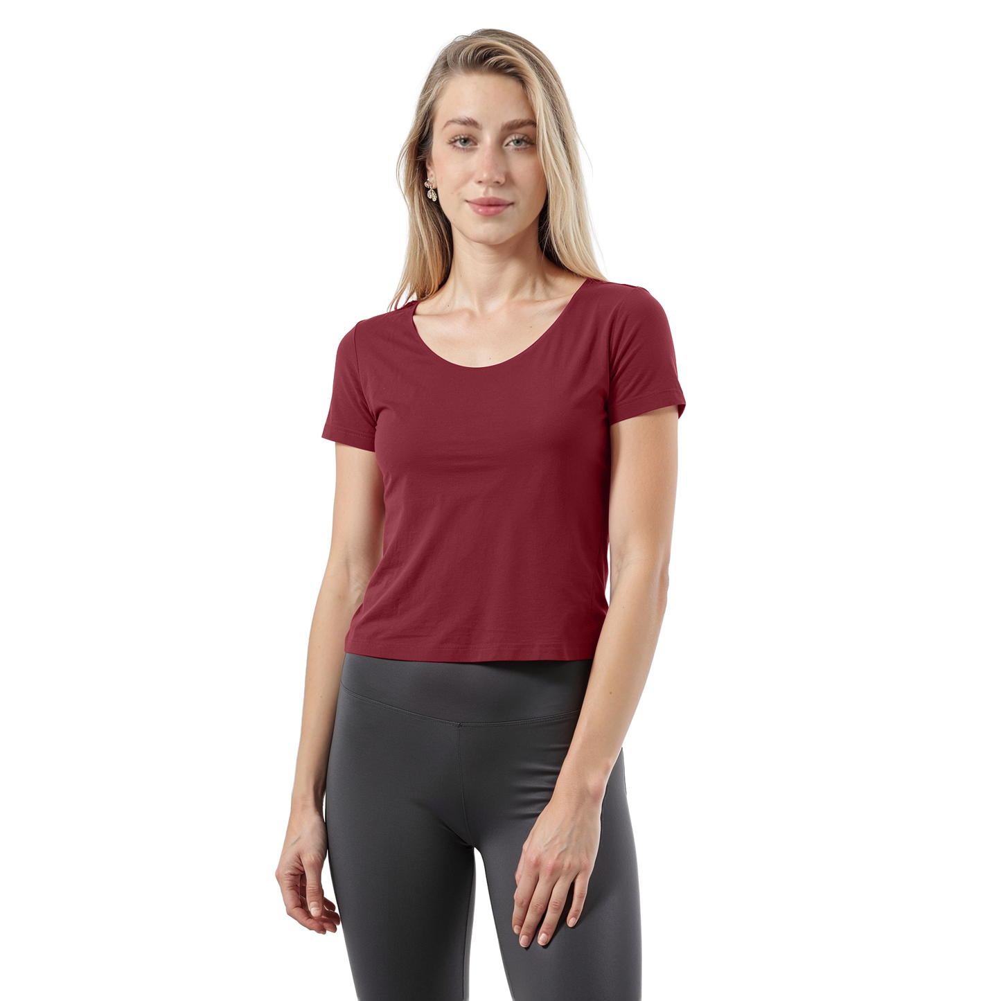 COTTON WIDE NECK SHORT SLEEVE