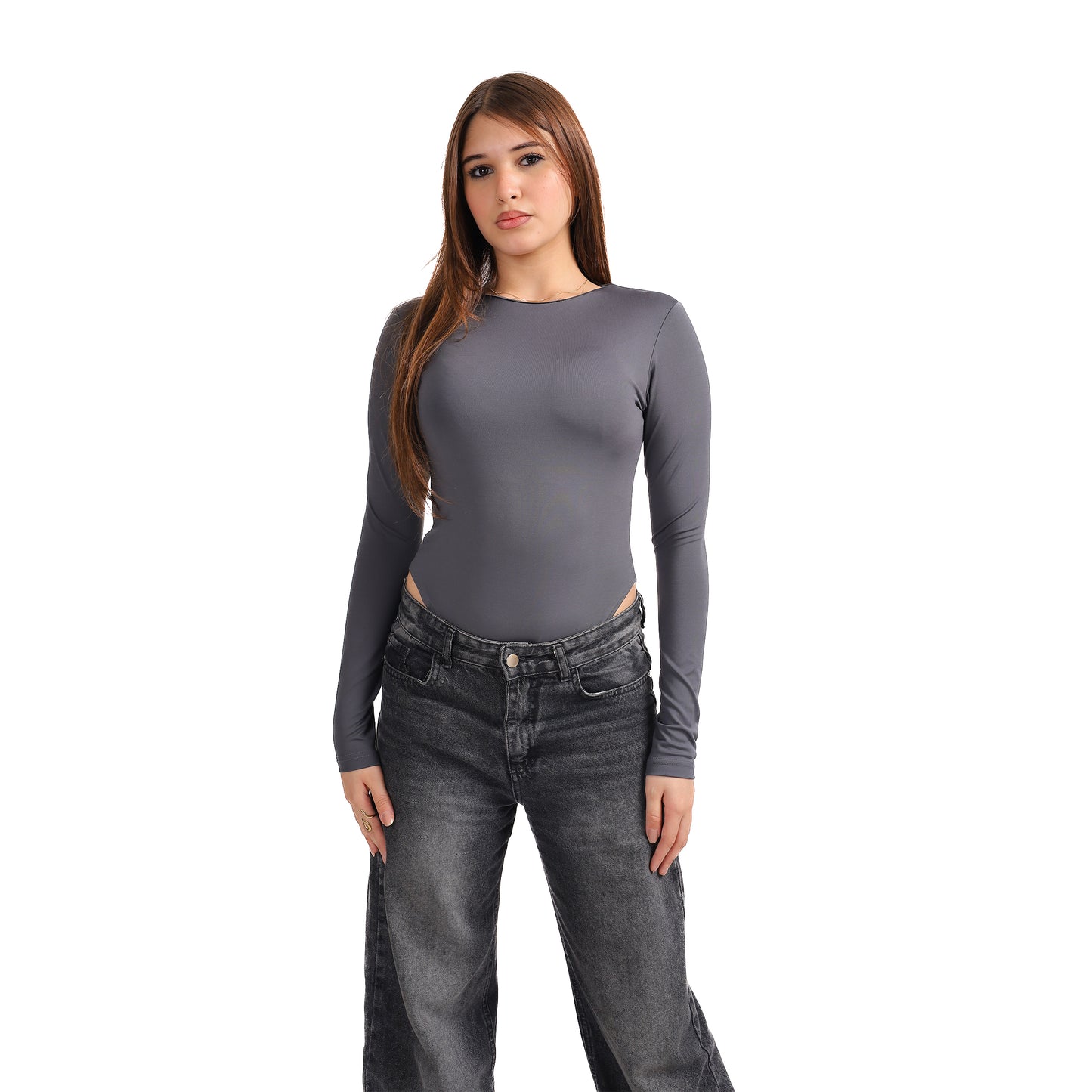ROUND NECK LONG SLEEVE BODY SUIT