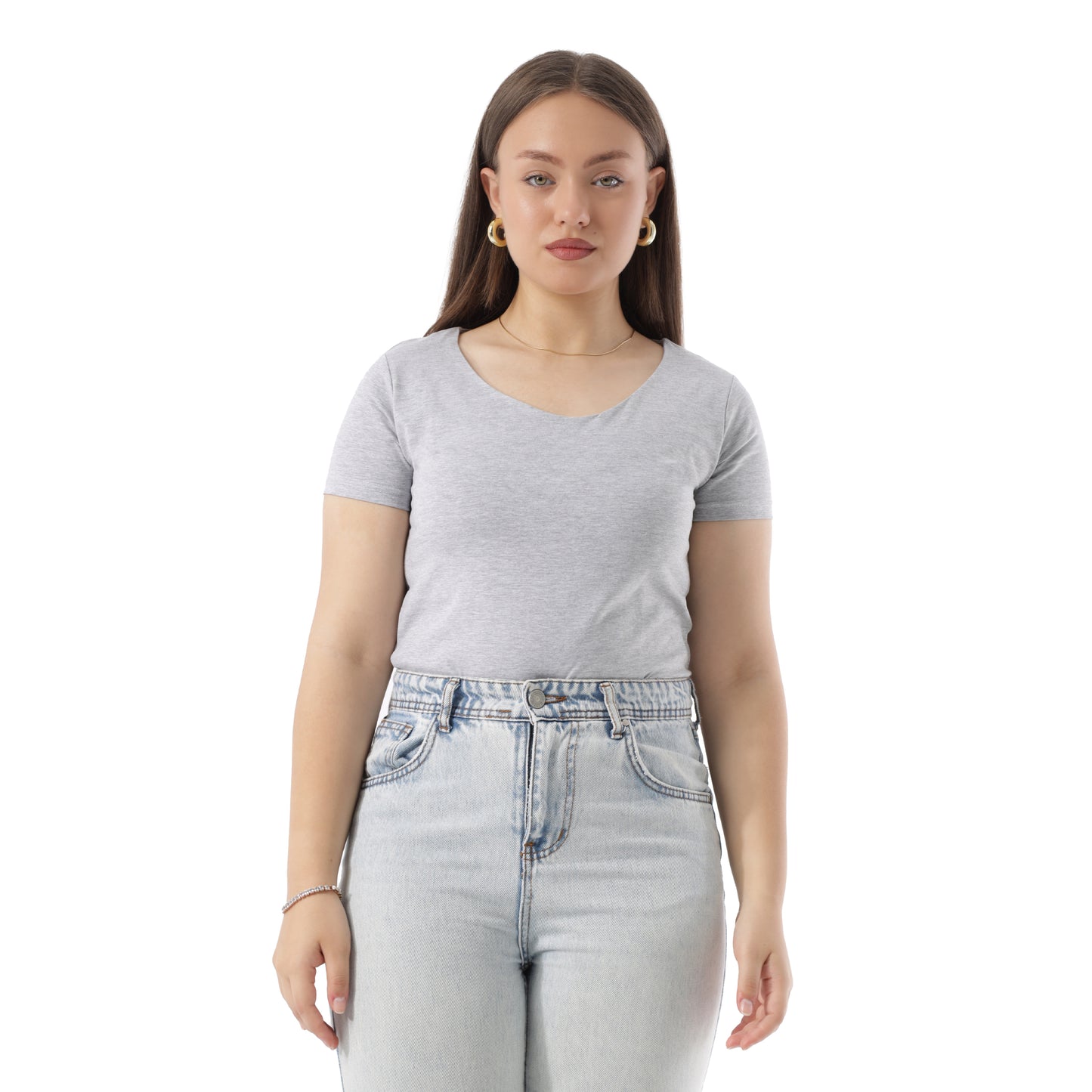 COTTON WIDE NECK SHORT SLEEVE
