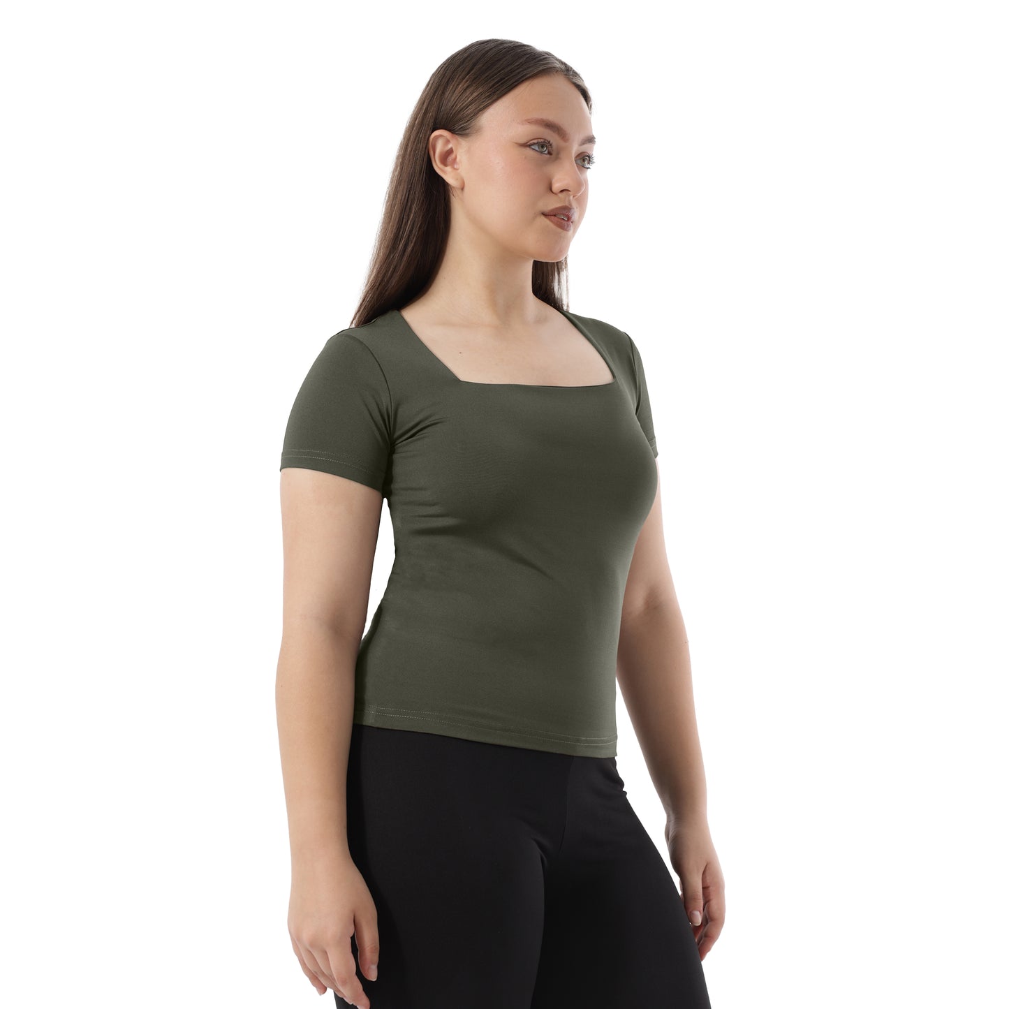 SQUARE NECK SHORT SLEEVE