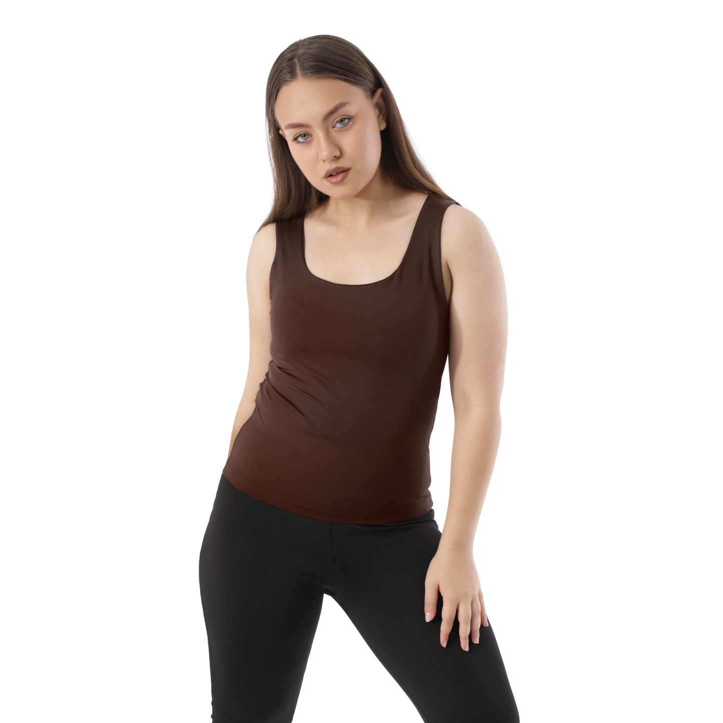 TANK TOP WIDE NECK SLEEVLESS
