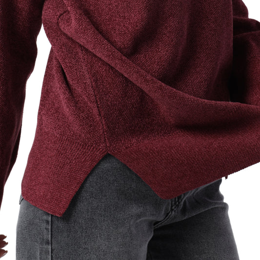 Velvet Warm Knit Burgundy