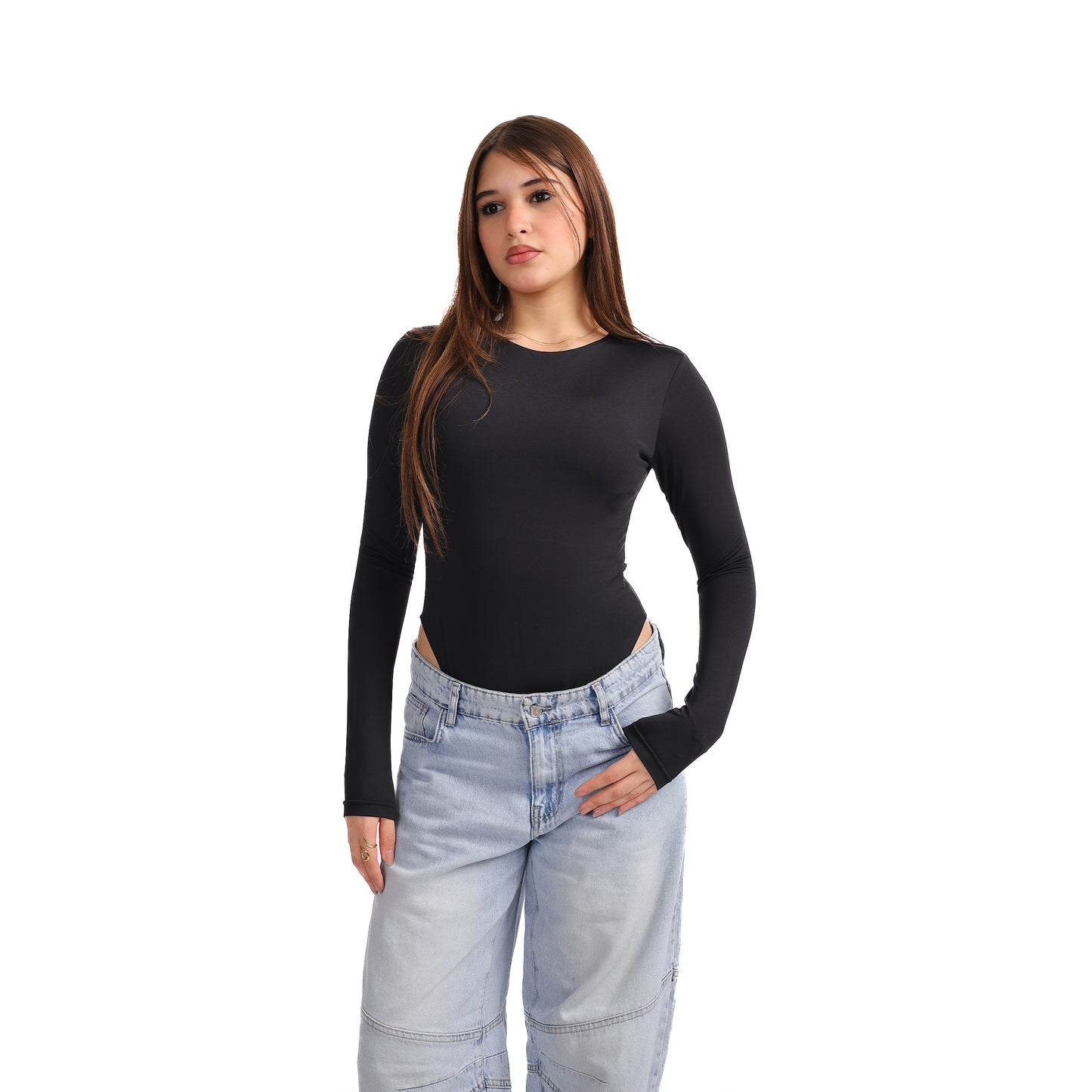 ROUND NECK LONG SLEEVE BODY SUIT