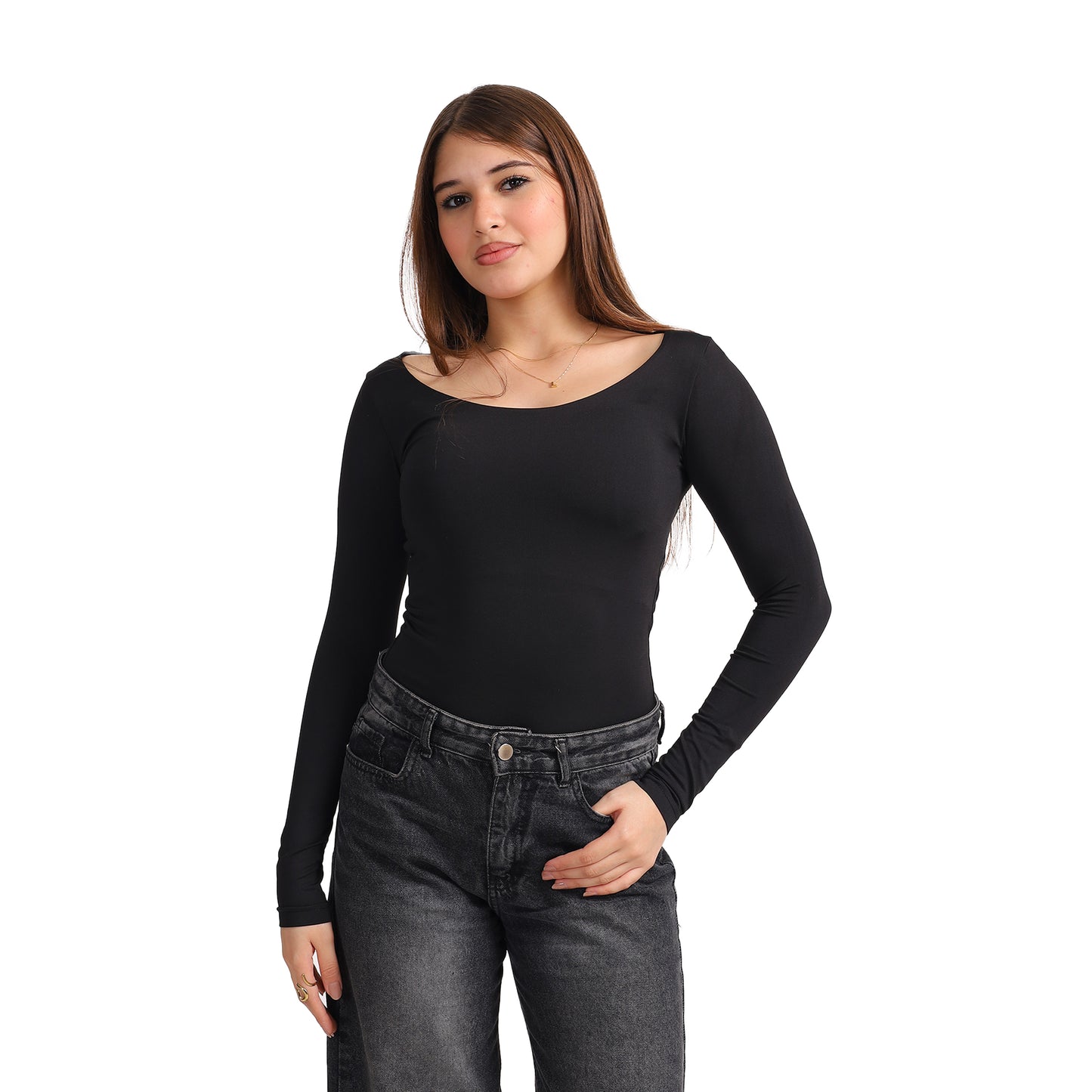 WIDE NECK LONG SLEEVE
