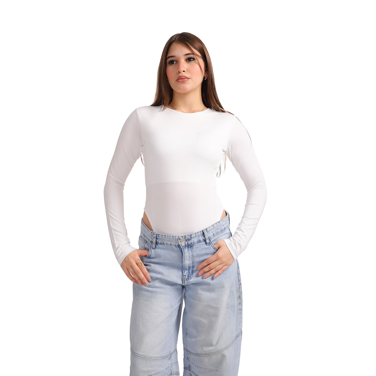 ROUND NECK LONG SLEEVE BODY SUIT