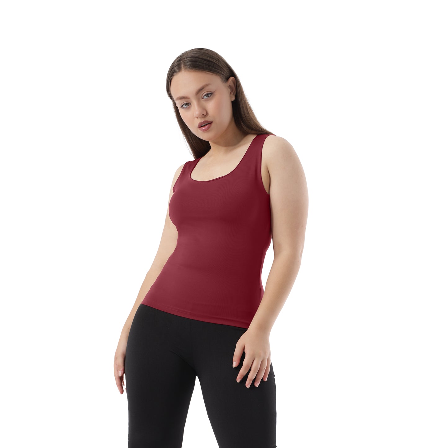 TANK TOP WIDE NECK SLEEVLESS