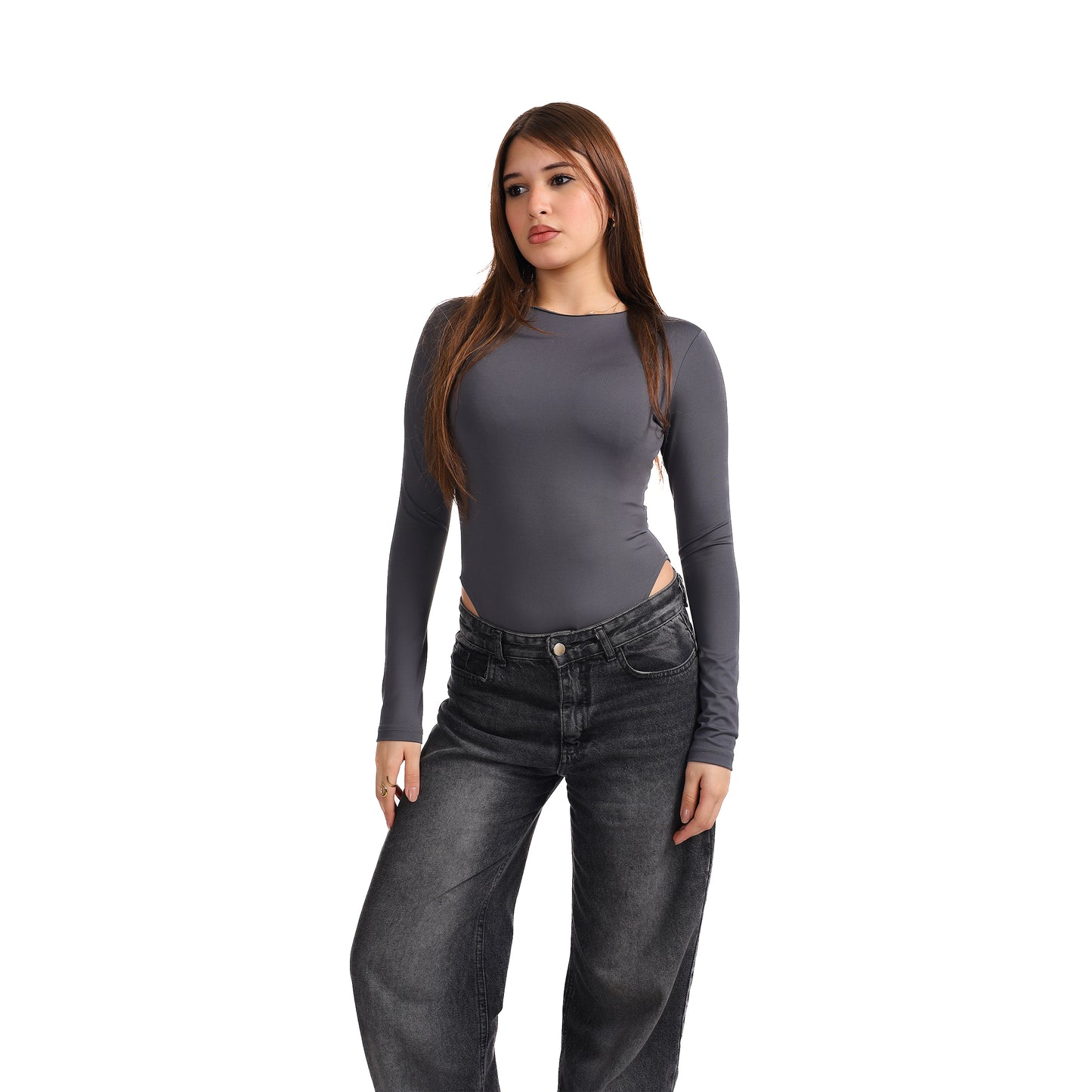 ROUND NECK LONG SLEEVE BODY SUIT