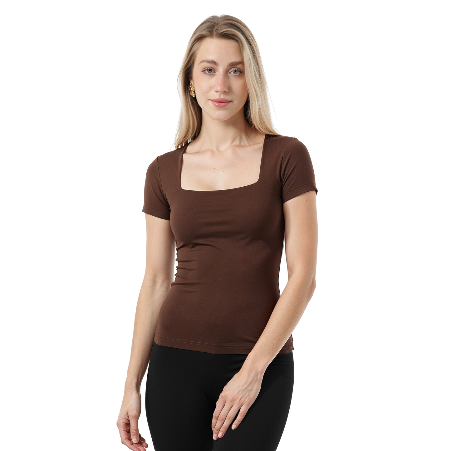 SQUARE NECK SHORT SLEEVE