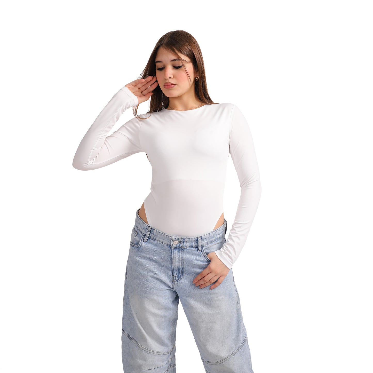 ROUND NECK LONG SLEEVE BODY SUIT