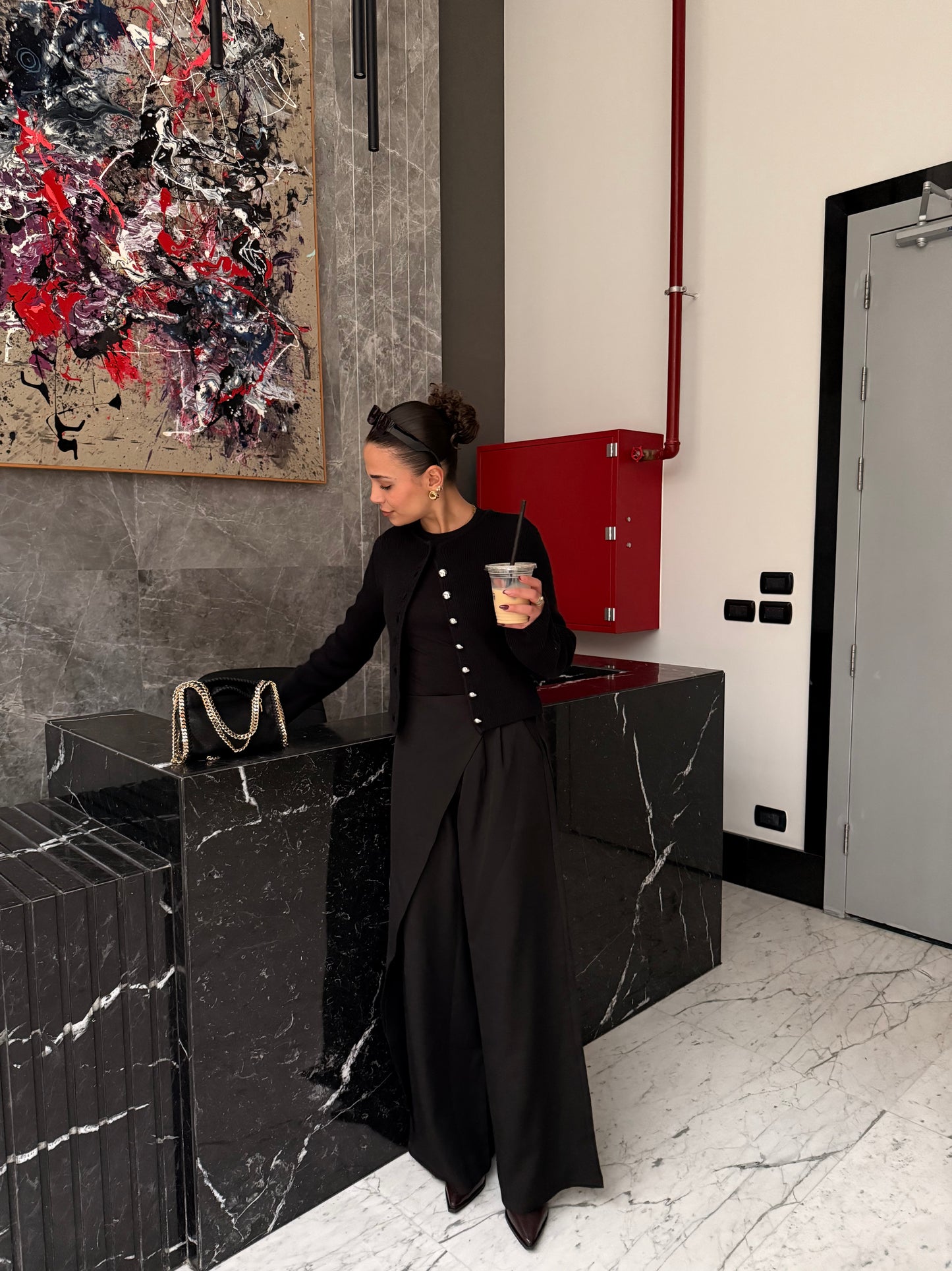 Flowy Wrap Pants - Black