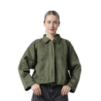 Suede-jacket Olive