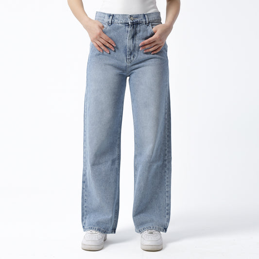 Regular-Denim--Light Washed Blue