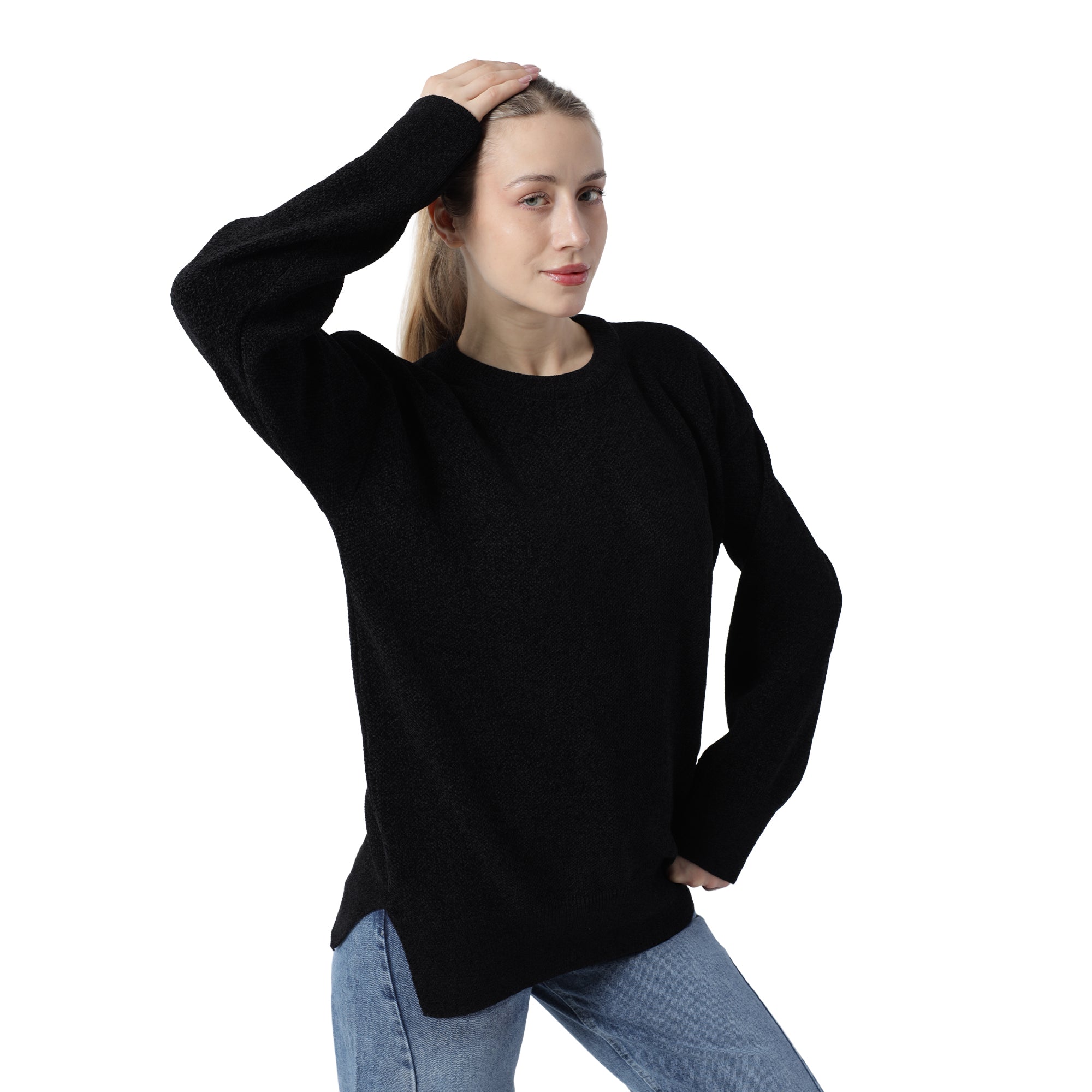 Velvet Warm Knit Black