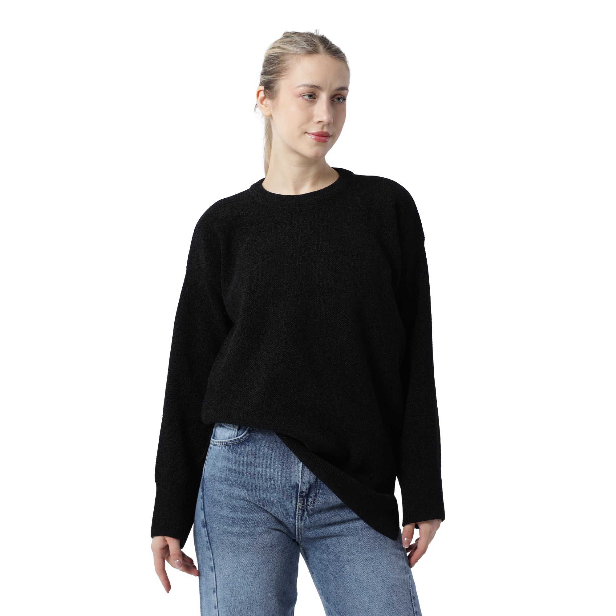 Velvet Warm Knit Black