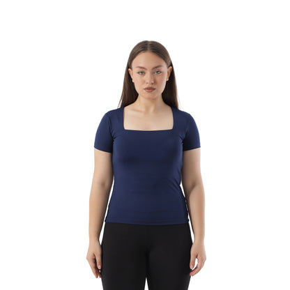 SQUARE NECK SHORT SLEEVE