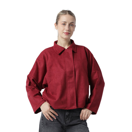 Suede-jacket Burgundy