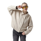 Suede-jacket Beige