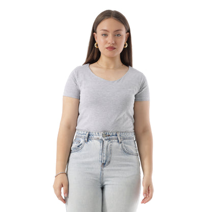 COTTON WIDE NECK SHORT SLEEVE