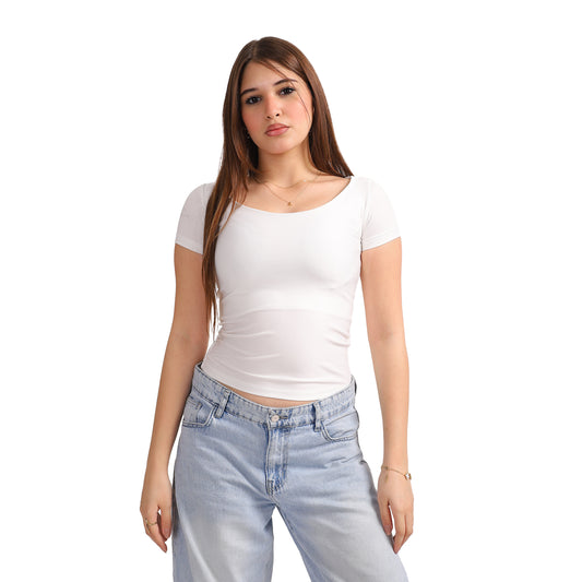 WIDE NECK SHORT SLEEVE