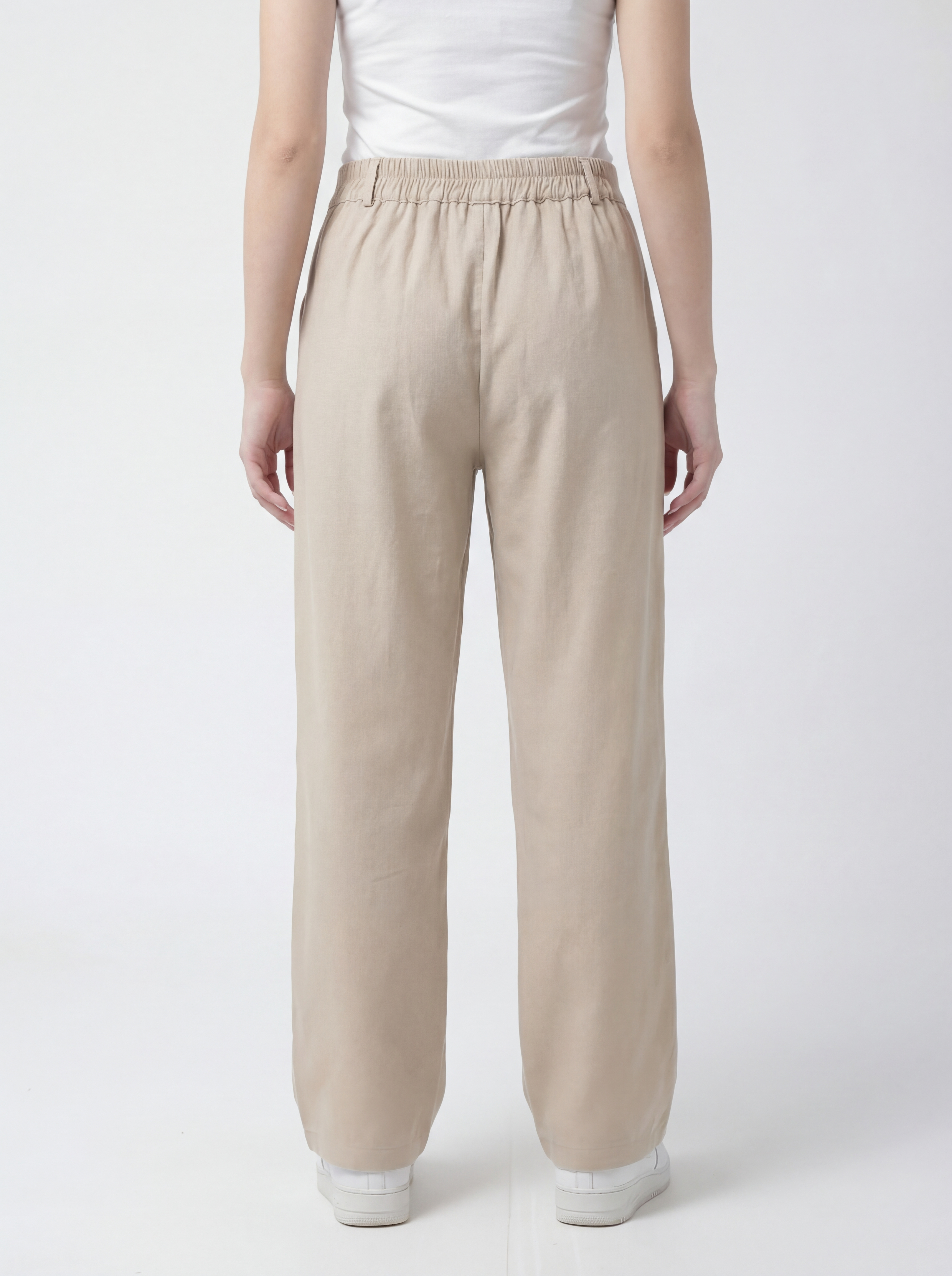 Relaxed Flow Pants - Beige