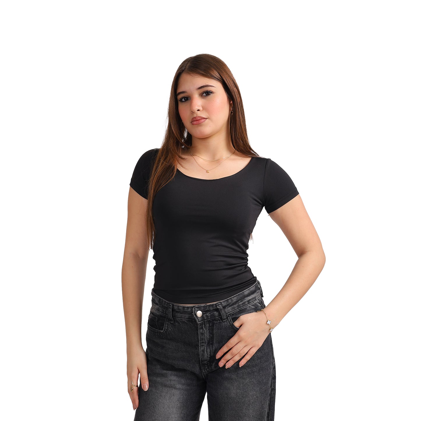 WIDE NECK SHORT SLEEVE