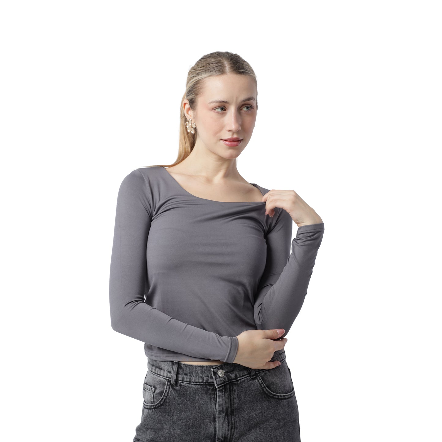 WIDE NECK LONG SLEEVE