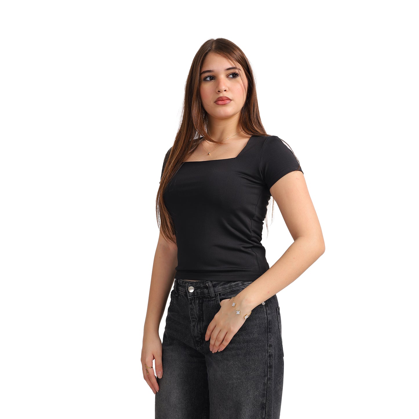 SQUARE NECK SHORT SLEEVE