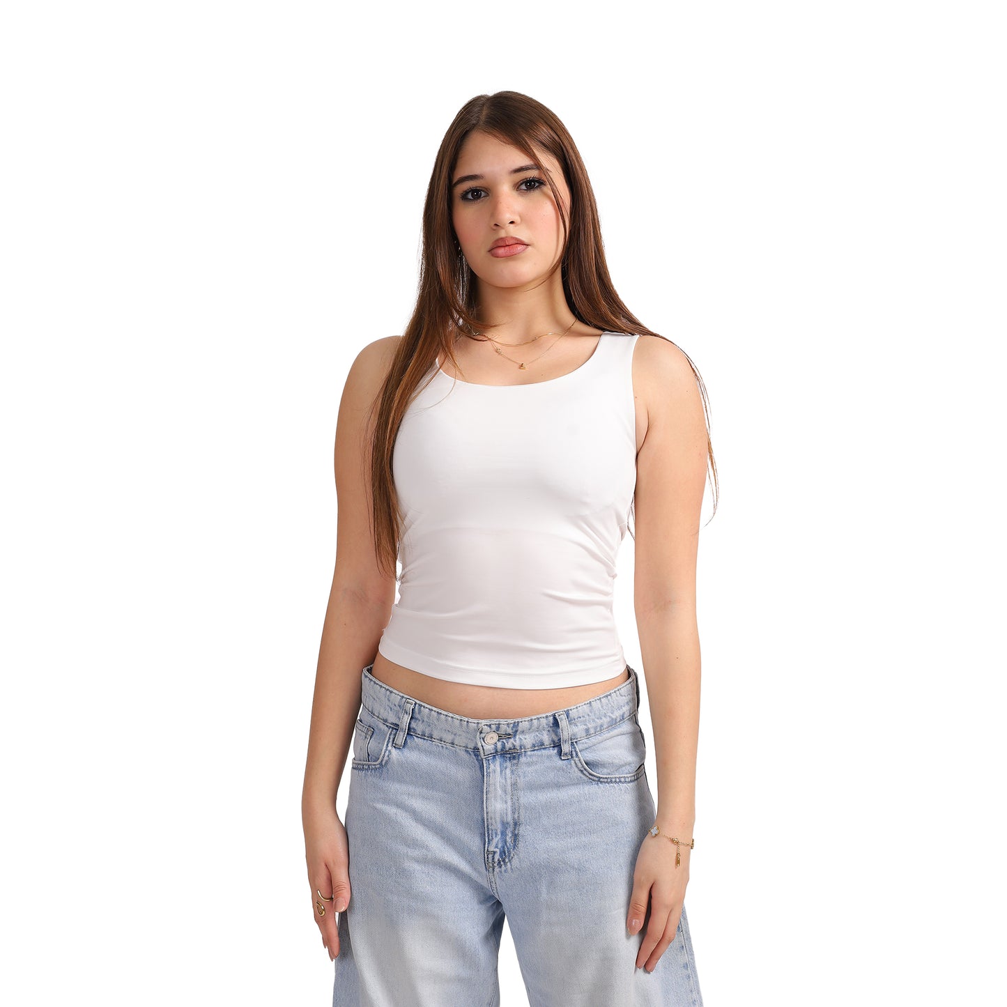 TANK TOP WIDE NECK SLEEVLESS