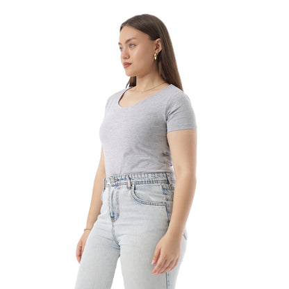 COTTON WIDE NECK SHORT SLEEVE