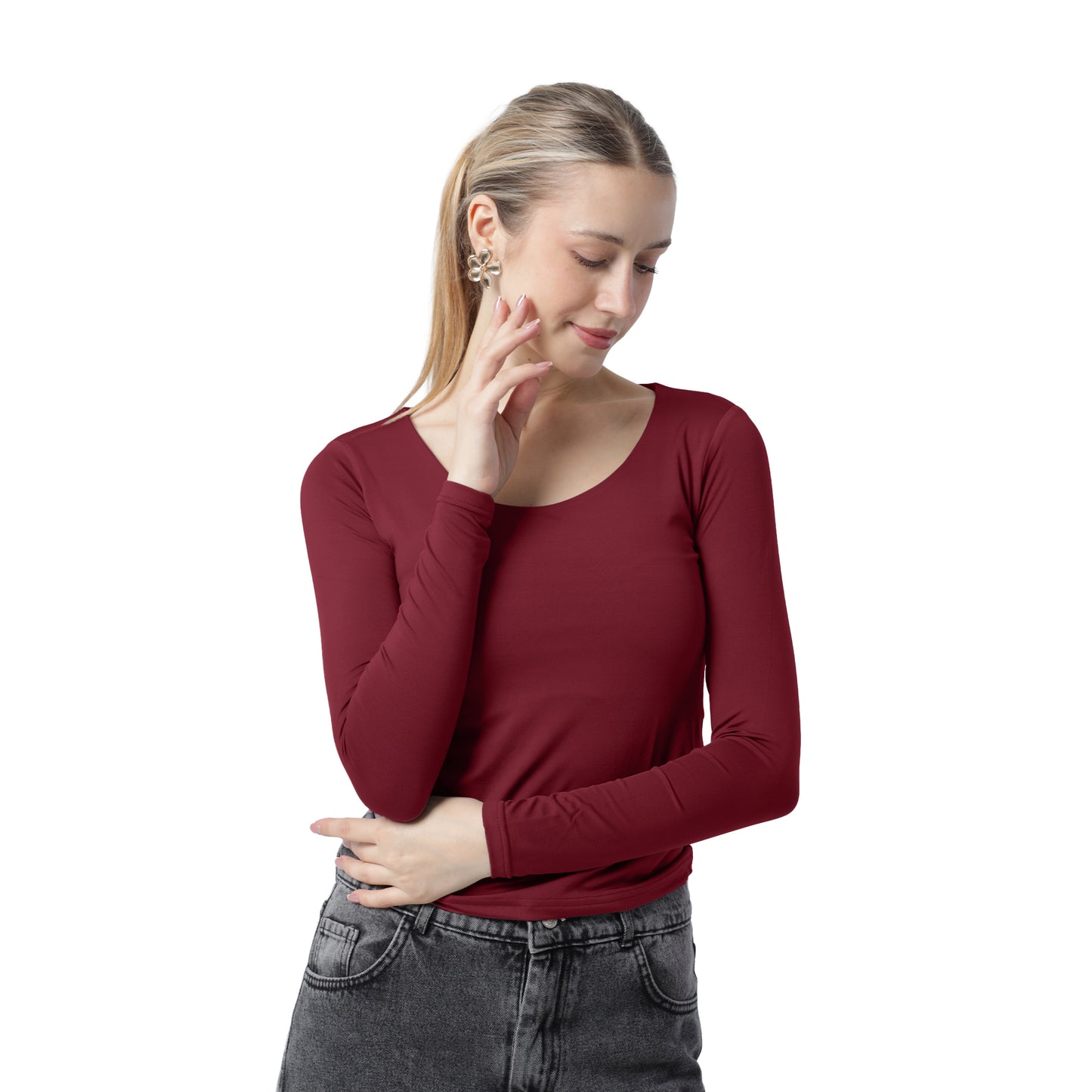 WIDE NECK LONG SLEEVE