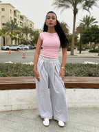 Cloud Wide-Leg Sweatpants - Heather Grey