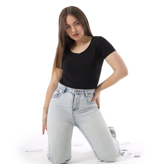 COTTON WIDE NECK SHORT SLEEVE