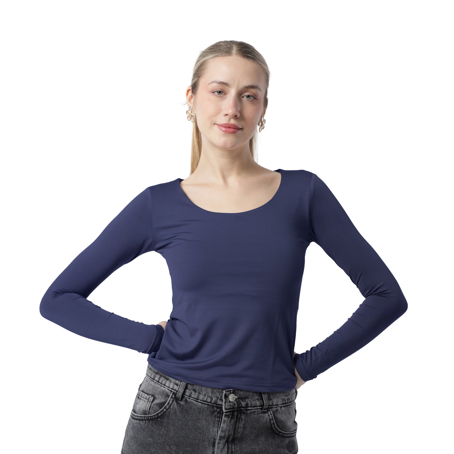 WIDE NECK LONG SLEEVE