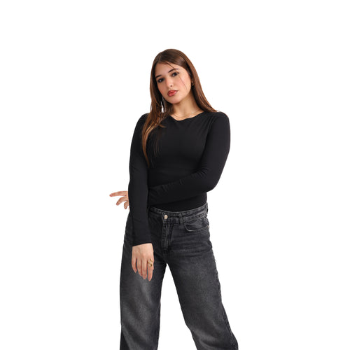 COTTON ROUND NECK LONG SLEEVE