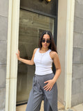 Flowy Wrap Pants - Dark Gray