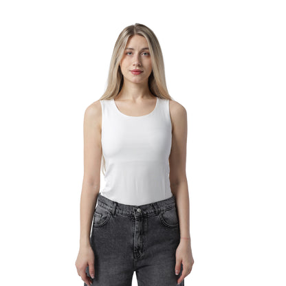 TANK TOP WIDE NECK SLEEVLESS