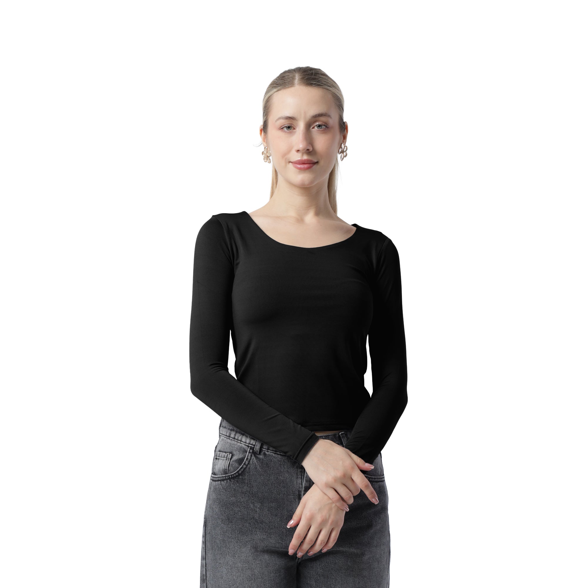 WIDE NECK LONG SLEEVE