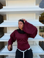 Everyday Waist-Fit Top - Burgundy