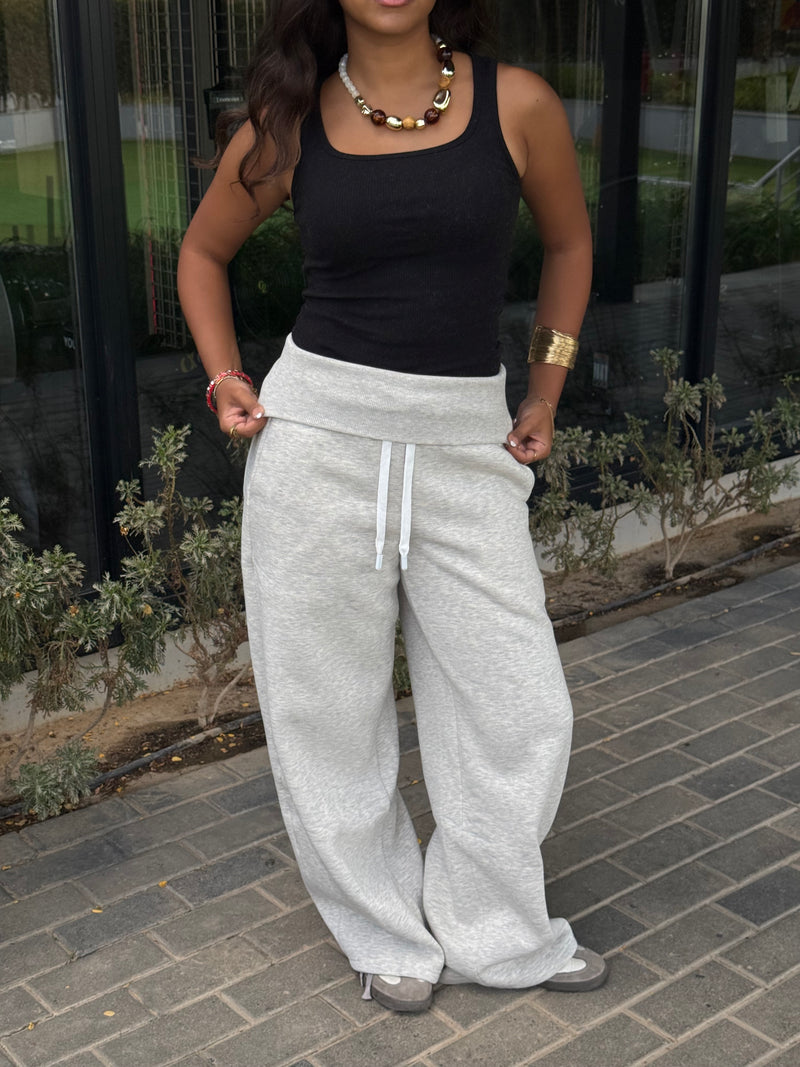 Fold Sweatpants -Heather Grey