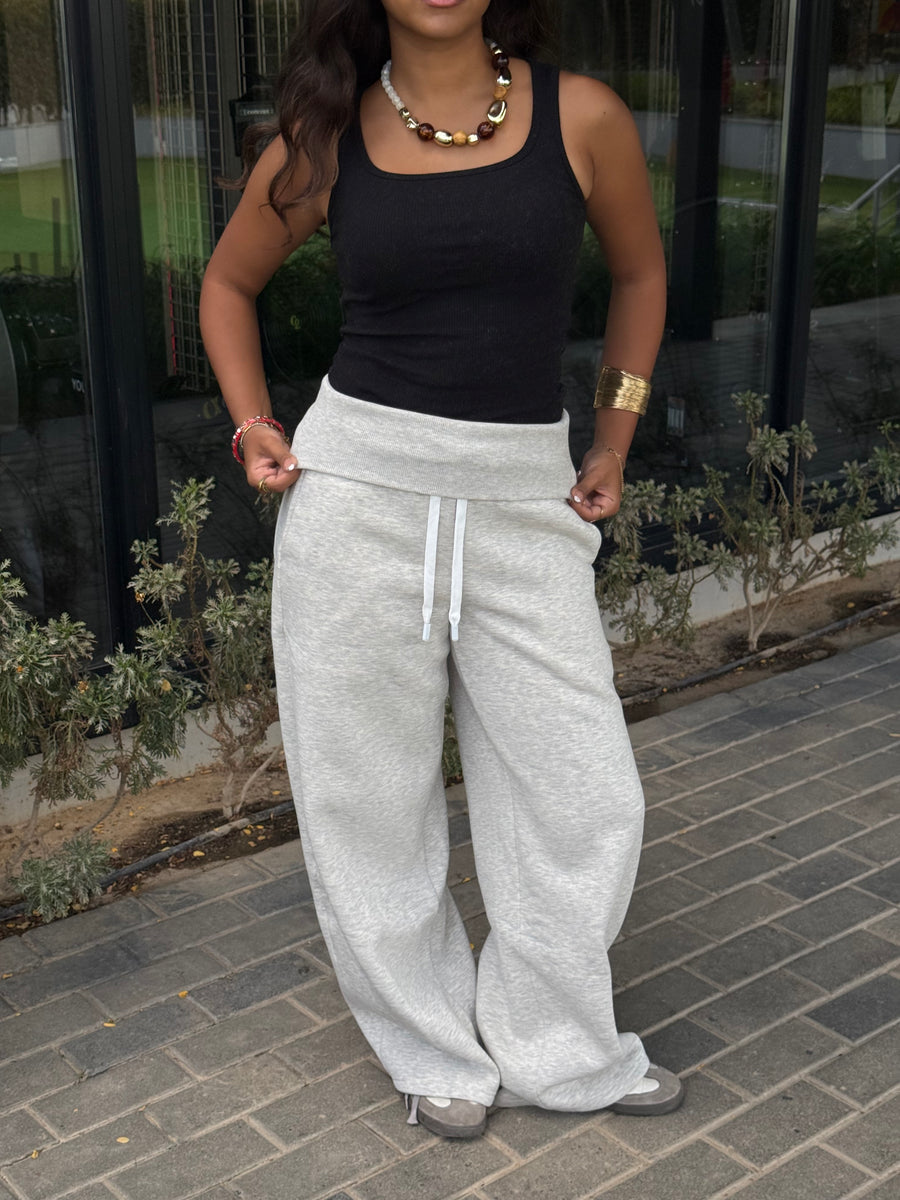Fold Sweatpants -Heather Grey