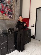 Flowy Wrap Pants - Black