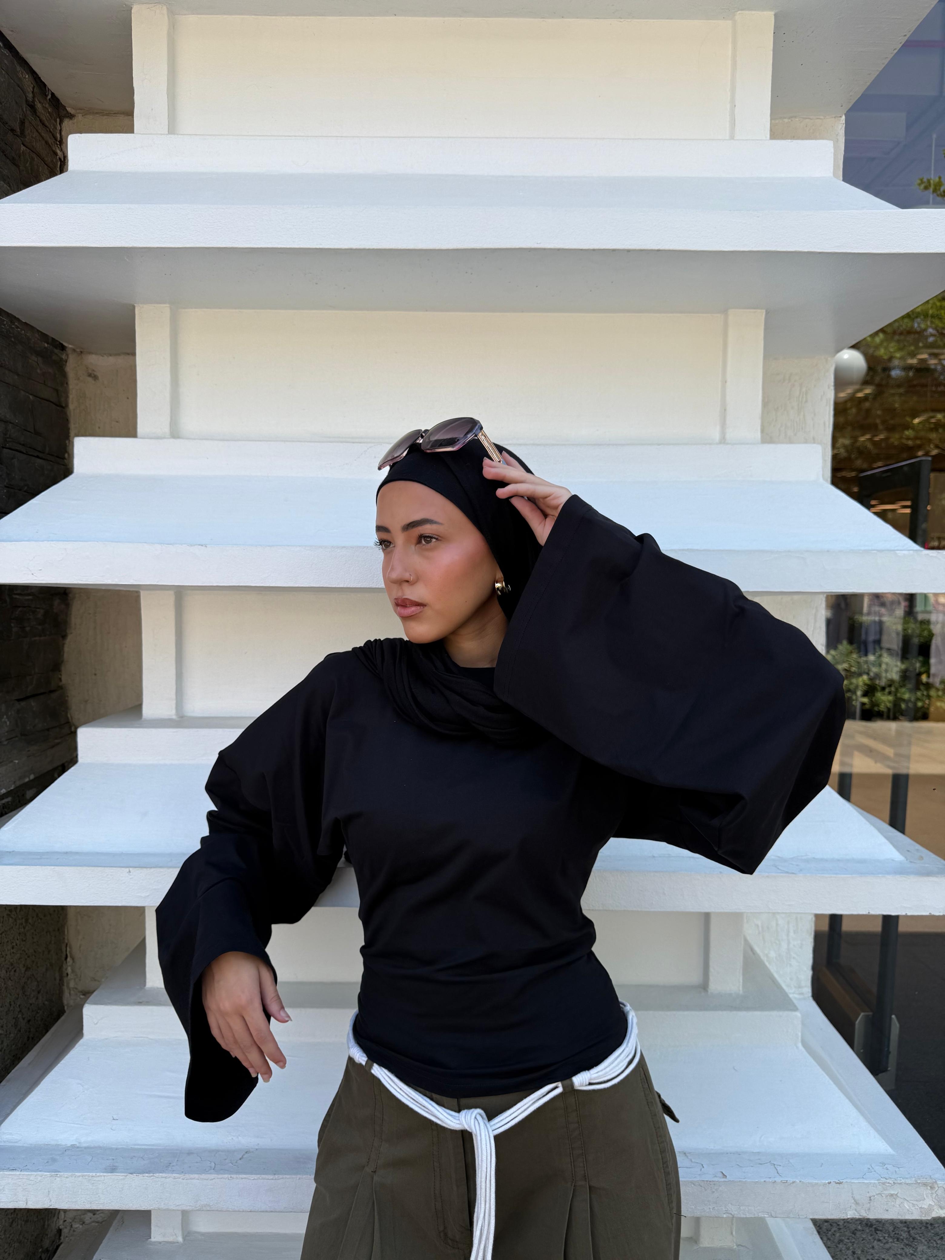 Everyday Waist-Fit Top - Black